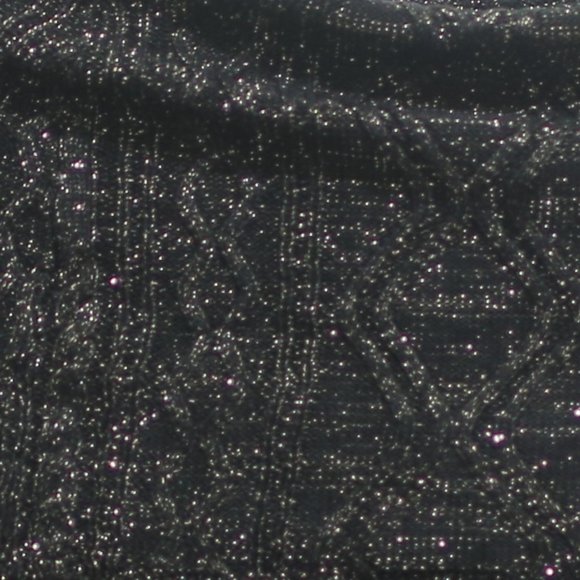 NWT Cuff Knit Black Off the Shoulders midi Dress with Lurex. - Picture 8 of 14